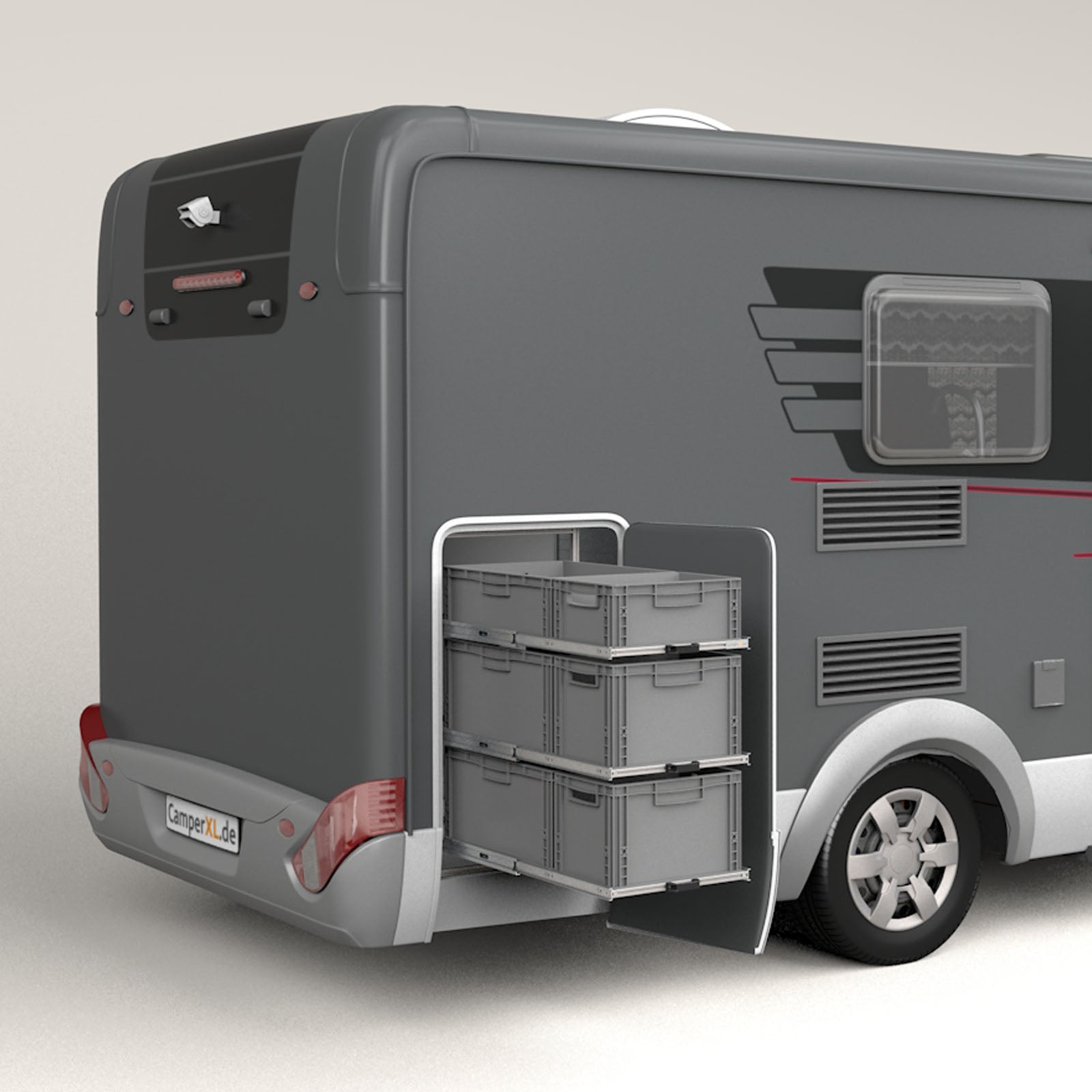 Étagère coulissante pour camping-car 900mm x 400mm