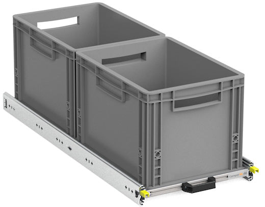 DIY rear pull-out Eurobox variants XS-XXL 400mm-1800mm