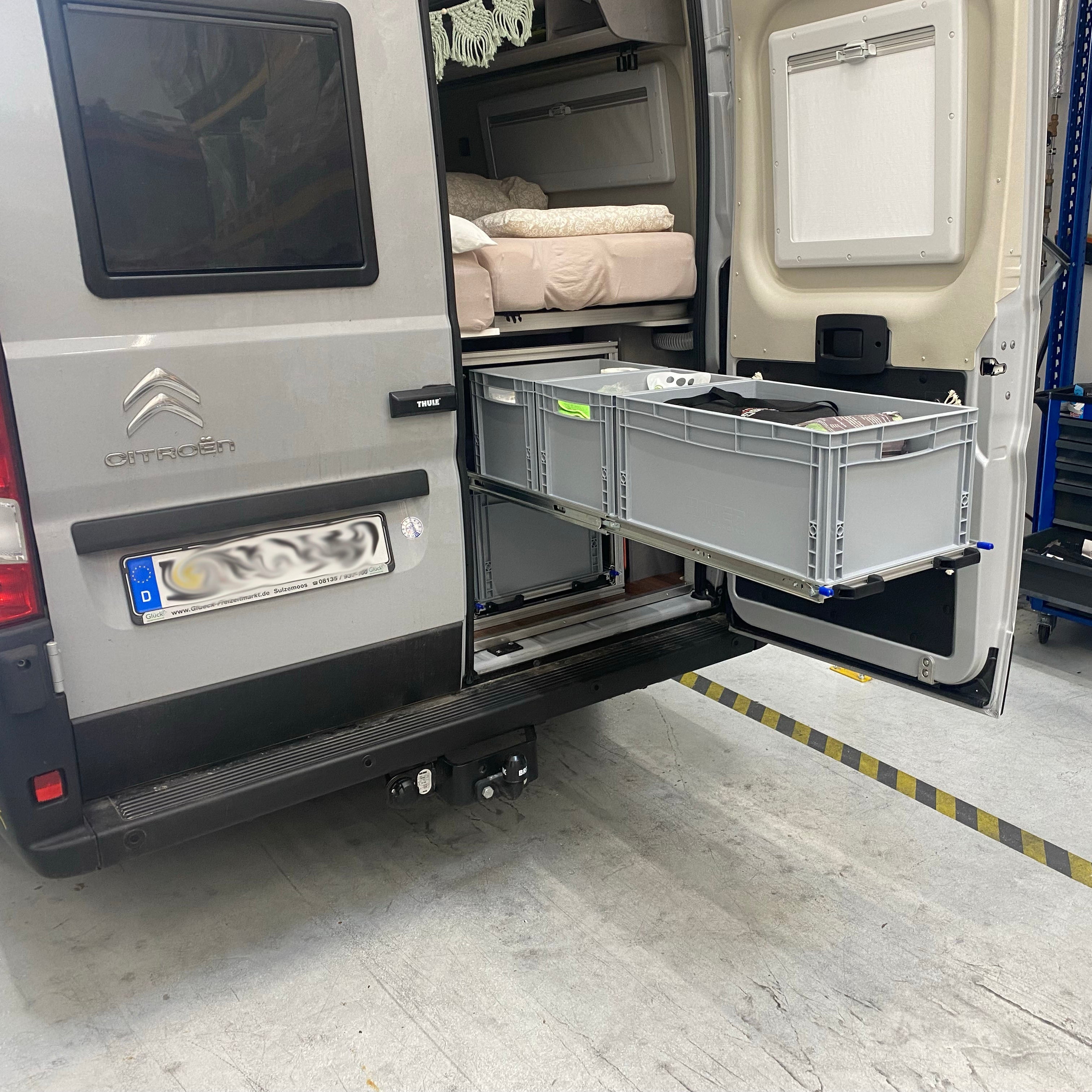 Heckauszug 2 Etagen Pössl Summit Shine 640 - Stabile und sichere Konstruktion - Euroboxoptimiert