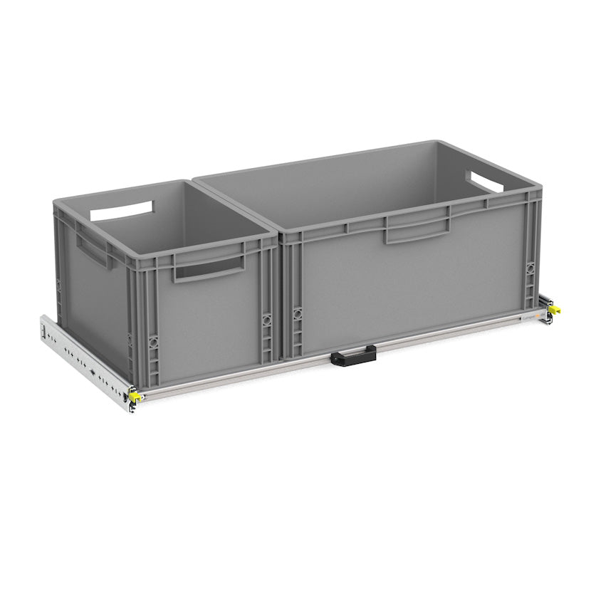 DIY rear pull-out Eurobox variants XS-XXL 400mm-1800mm