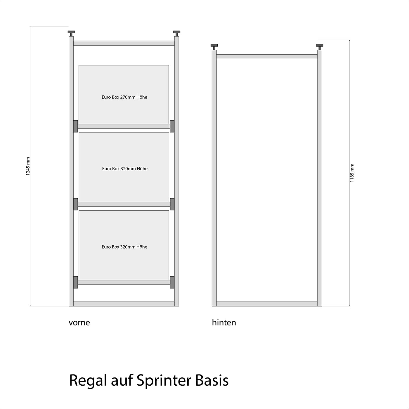 Weinsberg CaraCompact Edition Pepper Motorhome Shelf with Drawers